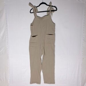 Smash + Tess for The Jilly Box Beige Organic Cotton Romper Jumpsuit S NWT